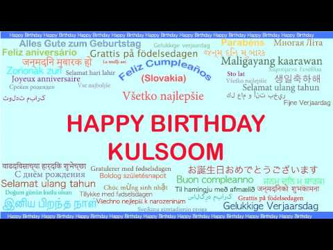Kulsoom   Languages Idiomas - Happy Birthday