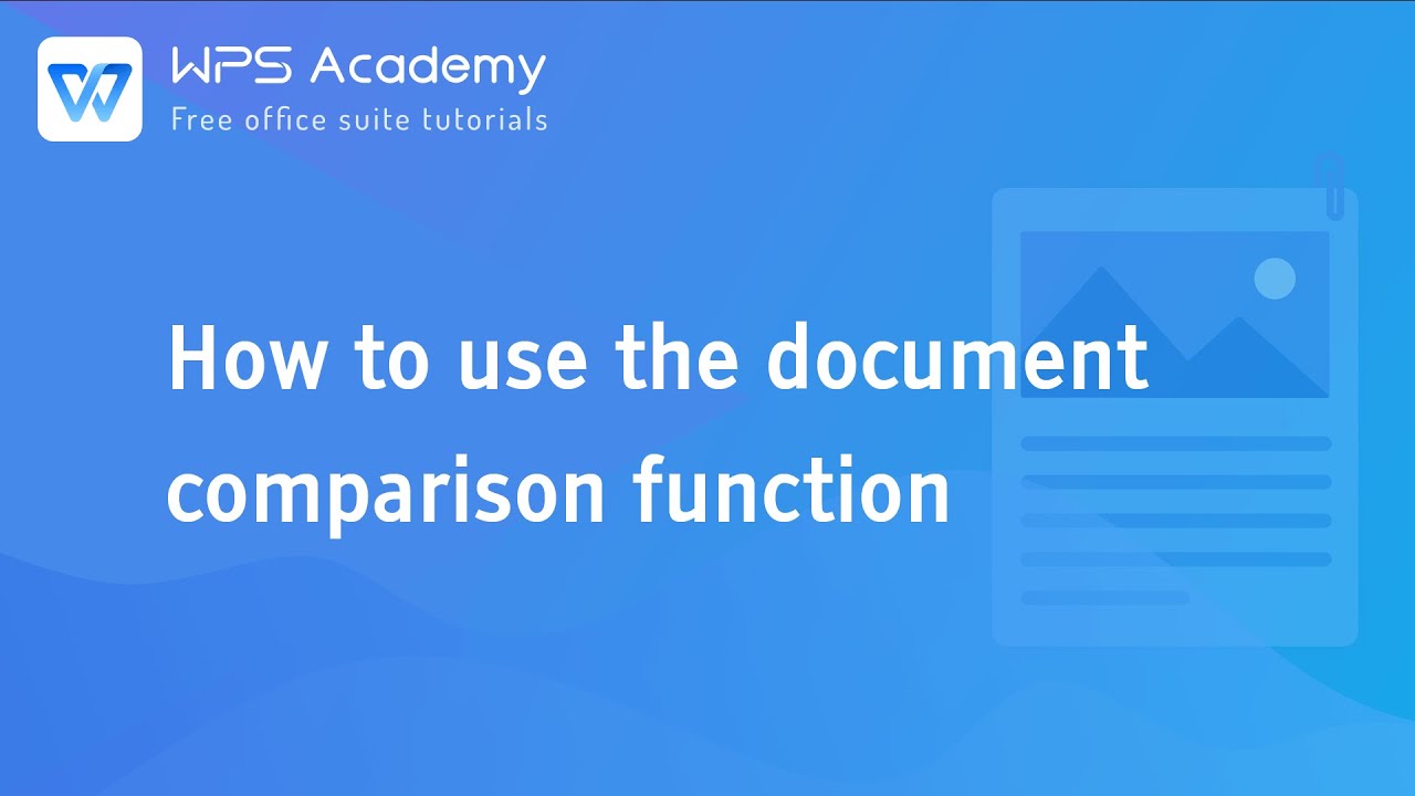 Compare Documents video thumbnail