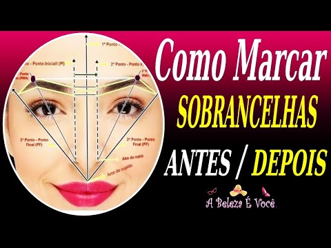 Como marcar Sobrancelhas !Resultado Antes e Depois !Sobrancelhas Jssica Soares !#Abelezaevoce