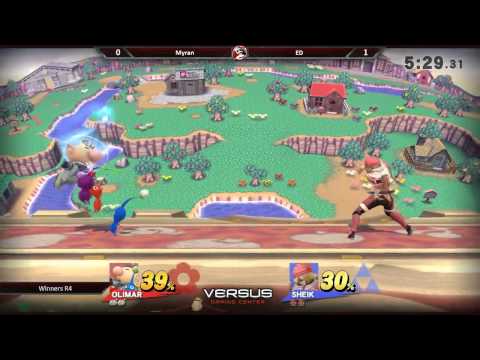 VS EVO Qualifier 5/16/15 - Winners R4 - Ed (Sheik) vs. Myran (Olimar) - Smash 4