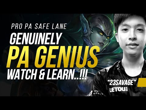 PA PRO GAMEPLAY "23SAVAGE" PHANTOM ASSASSIN CRIT - LEARN FROM THE PRO 7.31