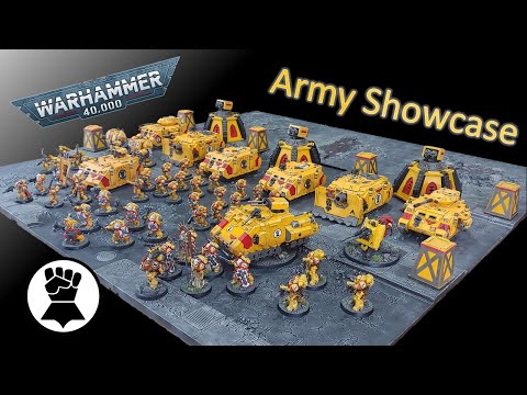 Warhammer 40k IMPERIAL FISTS Space Marine Army SHOWCASE | 3000+ list of Marines!