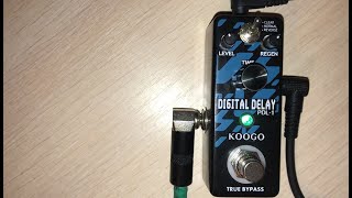 Video thumbnail for Koogo Digital delay (Rowin LEF-3803 Pure Echo) Demo by f4llingstars9