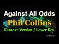 Against All Odds - by Phil Collins /LOWER KEY (Karaoke Version)