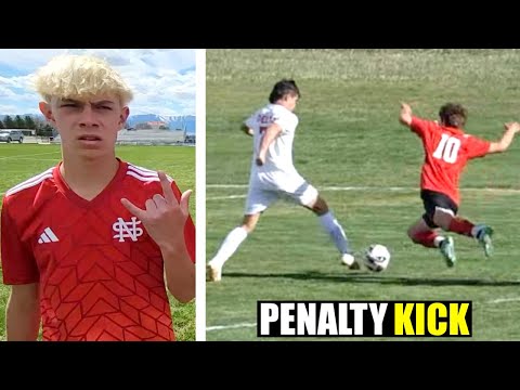DIRTY FOUL in the BOX sets up PENALTY KICK at HEATED SOCCER GAME! ⚽️