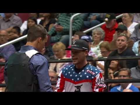 Nathan Burtenshaw rides Nailed for 89 points (PBR)