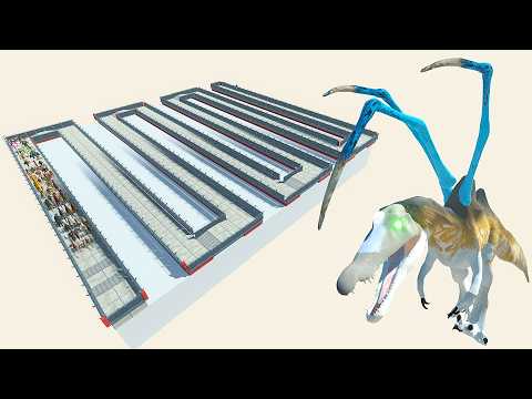 ESCAPE FROM 💀🦖 Alien SPINOSAURUS 🔥😱 - Survived Mode - Animal Revolt Battle Simulator