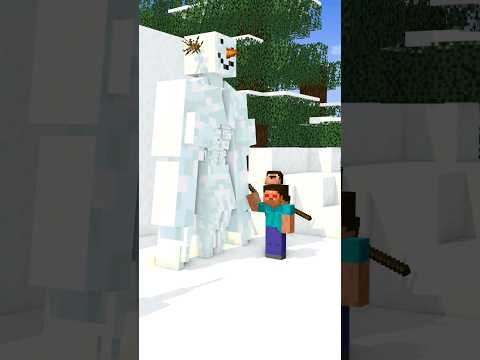 Summon Herobrine to Build a Snowman with UmarCraft! #shocking