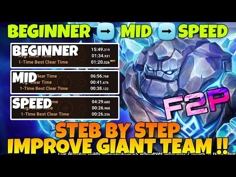 STEP BY STEP IMPROVE GIANT ABYSS HARD TEAM !!! FROM BEGINNER ➡️ MID ➡️ SPEED SUMMONERS WAR