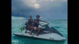 Lexi and Andrew on Jet Ski in Bahamas - LANDREW