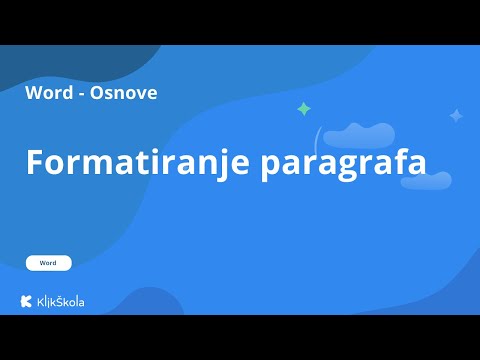 5. Formatiranje paragrafa u Word-u
