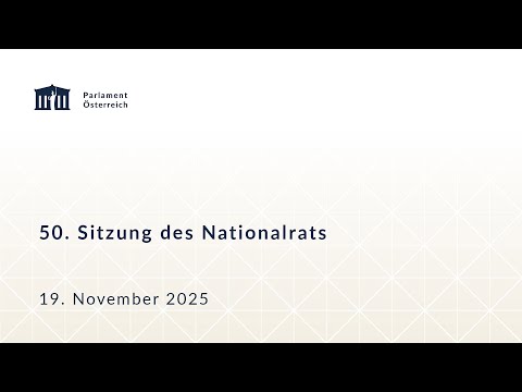 50. Sitzung des Nationalrats