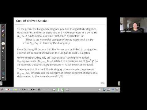 Derived Equivariant Cohomology of the affine Grassmannian and Bezrukavnikov…- Anne Dranowski