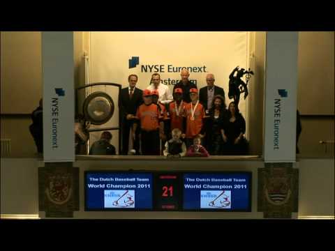 21 October 2011 World Baseball Champions open Amsterdam trading day