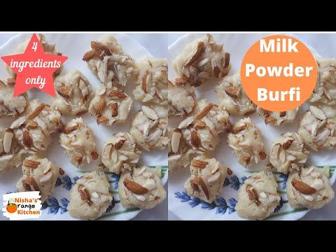 Milk Powder Burfi || Easy & Delicious Dessert || Nisha's Orange Kitchen