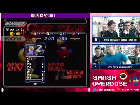 Smash Overdose 3 - Deft & DUBS | Trevor (Blue) vs Jeodude & Gameboyjr (Red) - Doubles Round 1