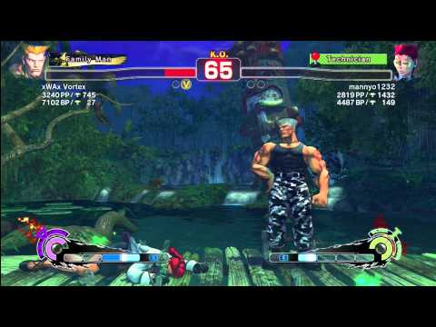 X Wax Vortex (Guile) vs. Mannyo 1232 (C. Viper)