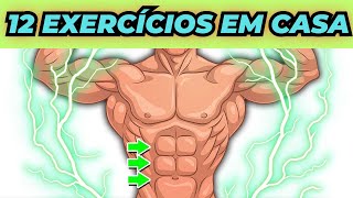 12 EXERCÍCIOS  para DERRETER A (BARRIGA EM CASA)