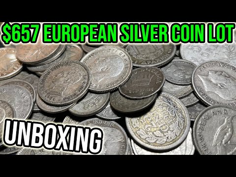 Unboxing $657 Of Rare World Silver Coins I Bought In A European Auction - Coin Collecting