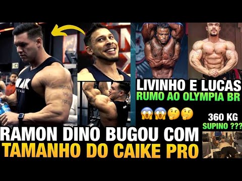 CAIKE BUGOU O RAMON COM SEU VOLUME MUSCULAR ATUAL - LIVINHO E LUCAS GARCIA  QUEREM O PRO CARD E MAIS