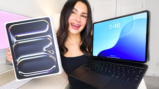 the most iconic ipad pro m4 13" unboxing!! (space black ofc) 🖤