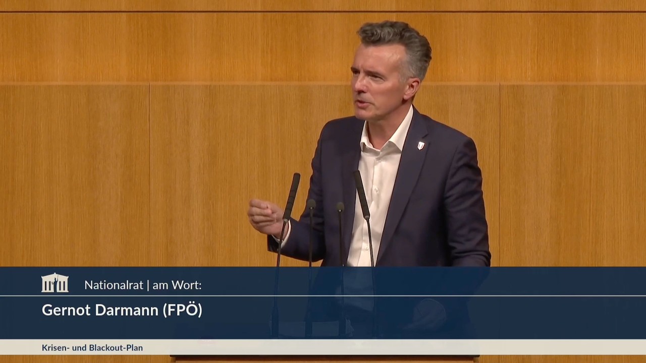 Gernot Darmann - Nationalen Krisen- und Blackout-Plan - 23.4.2026