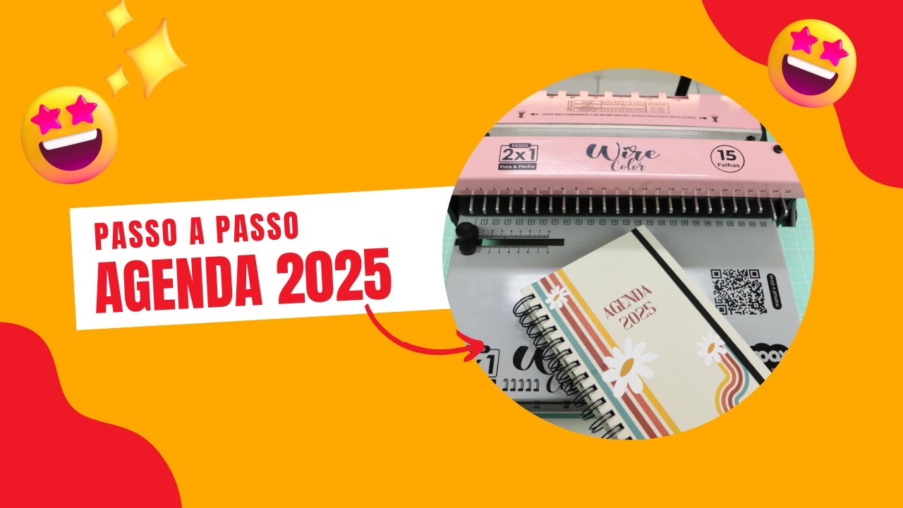 CUSTOMIZED 2025 AGENDA WITH THE MARPAX WIRE COLOR 2X1 BINDING MACHINE😍