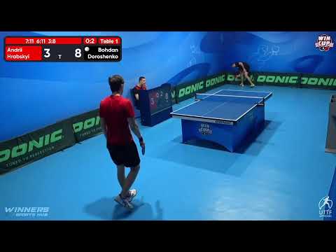 13:30 Andrii Hrabskyi 0-3 Bohdan Doroshenko West 1 WIN CUP 12.10.2022 | TABLE TENNIS WINCUP