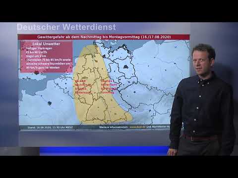 16.08.2020 Unwetterinformation - Deutscher Wetterdienst (DWD)