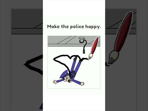 Draw Happy Police: Save all