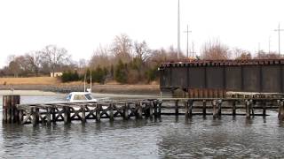 preview picture of video 'Cape May Canal Swing Bridge, New Jersey'