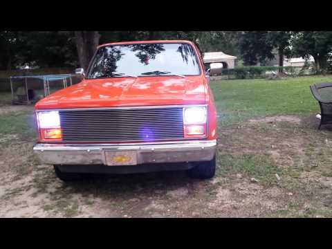 chevy c10 with Angel eye's headlights