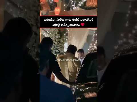 Megastar Chiranjeevi Garu & Surekha Garu Grace Akhil Akkineni's Wedding ❤️ | #AkhilWedding