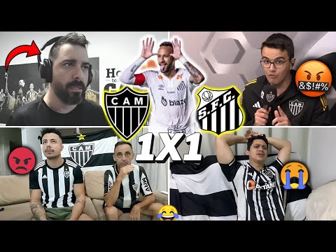 REACTIONS FROM ATLÉTICO FANS ANGRY WITH THE TIE - ATLÉTICO-MG 1X1 SANTOS - BRAZILIAN CHAMPIONSHIP...