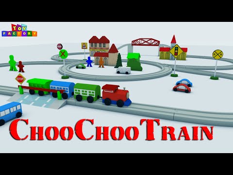 Choo Choo Train - Toy Train videos - Train videos for Kids - Toy Factory Cartoon - JCB Video