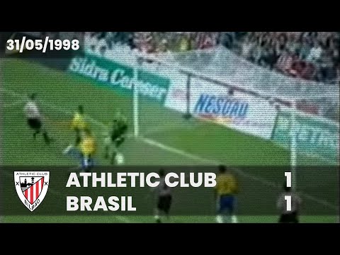 Imagen de portada del video El partido del Centenario (Athletic Club – Brasil, 1998)