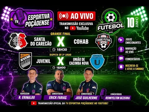 GRANDE FINAL - CAMPEONATO MUN. DE FUTEBOL SOCIETY - SÃO JOÃO DO TIGRE PB