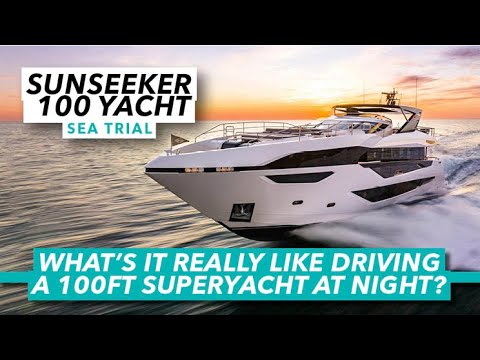 Driving a 100ft superyacht through choppy seas | Sunseeker 100 Yacht | Motor Boat & Yachting