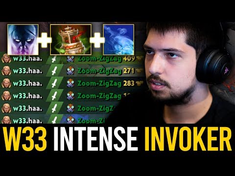 W33 INVOKER IS HERE!! INTENSE INVOKER GAMEPLAY QUAS WEX BUILD MAX-GANKING | Dota 2 Invoker