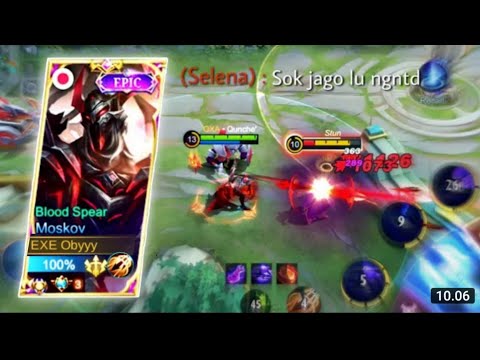 26 Kills + 2x MANIAC!! Moskov Inspire UNKILLABLE - Build Top 1 Global Moskov ~ MLBB