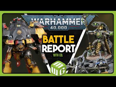 ONLY ROBOTS HERE… | Imperial Knights vs Necrons Warhammer 40K 10th Edition Battle Report Ep 78