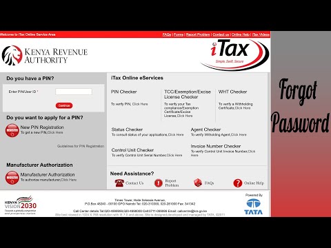 How to Reset Your KRA PIN Password