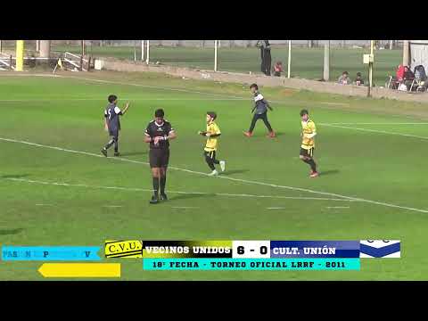 INFERIORES 2023 - 18ª FECHA - CATEGORÍA 2011 - VECINOS 6   CULT.  UNIÓN 0