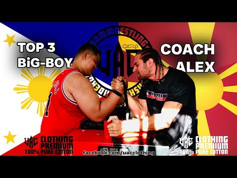 Coach Alex from Macedonia Teaching Pinoy Armwrestler  「4k」