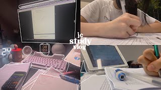 junior college productive study vlog singapore 💤 | last week of school, late nights, burning out