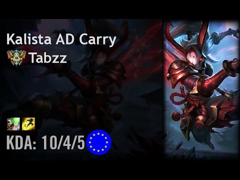Kalista AD Carry vs Lucian - Tabzz - EUW Challenger Path 6.3