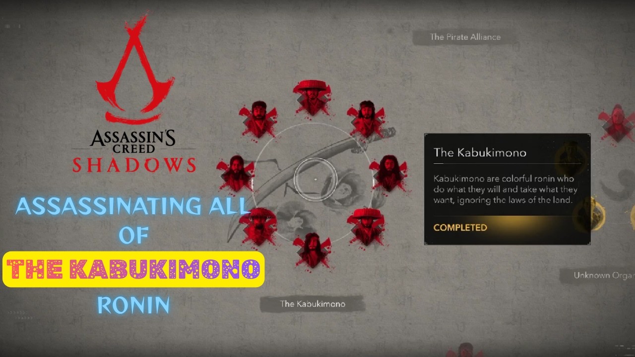 ASSASSINATING EVERY KABUKIMONO [Special Ronin] - Assassin's Creed Shadows