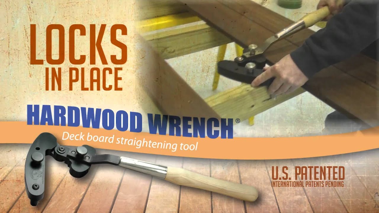 Hardwood Wrench™ Deck Board Straightening Tool