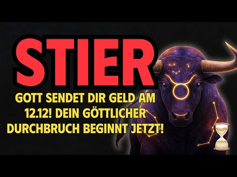 Taurus, God is sending you money on December 12th! Your divine breakthrough begins now!