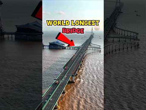 The longest Danyang–Kunshan grand bridge !?! 🤷🤯🤯 #facts #knowledge #respect #engineer #youtubeshorts
